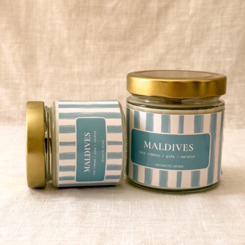 Maldives – Vela aromática tropical de coco, piña y naranja