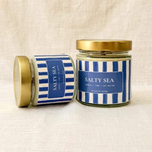 Vela aromática Salty Sea fresca, oceánica y tropical