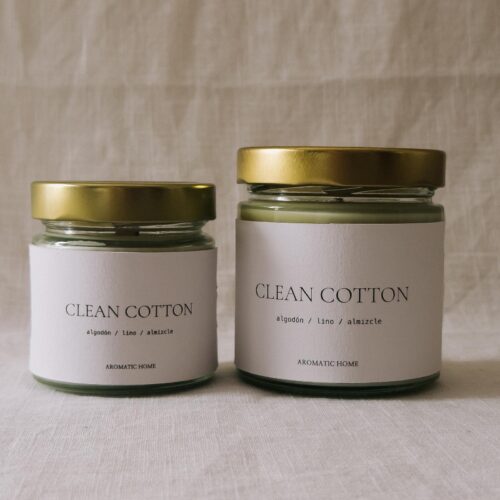 Vela aromática Clean Cotton de algodón, lino y almizcle